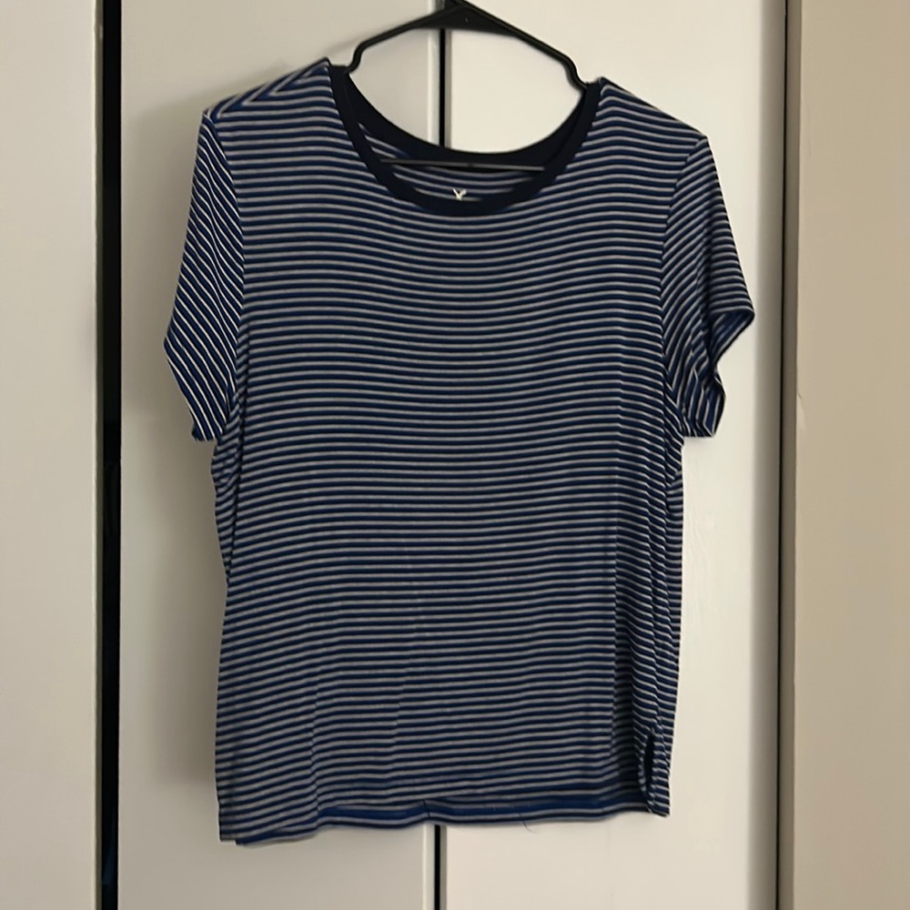 American Eagle Striped Ringer Tee